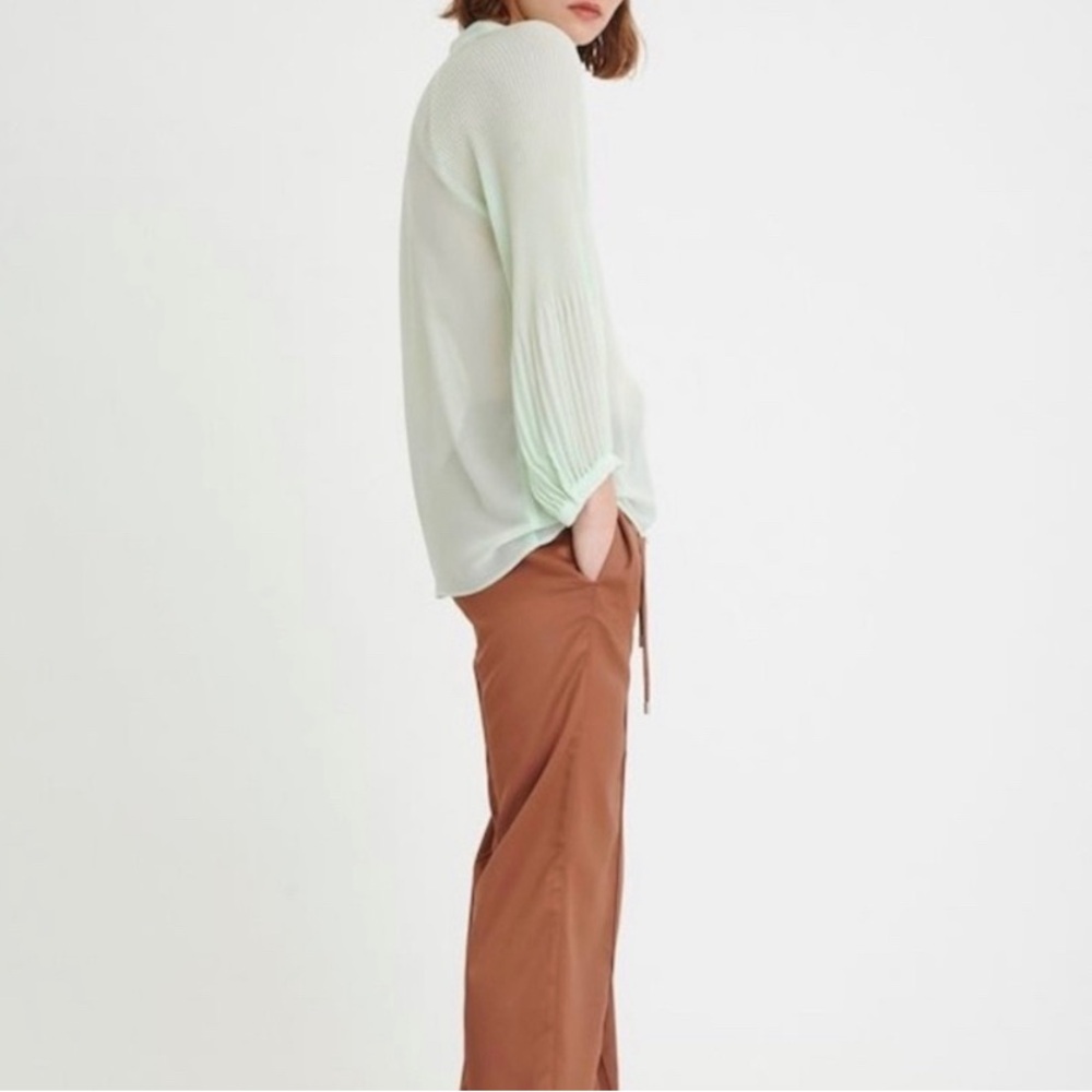 InWear | Green Button Front Blouse Size 12 - Picture 6 of 9